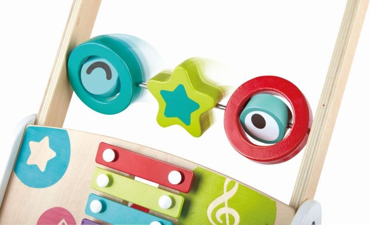 Hape Early Melodies Ξύλινο My First Musical Walker (E0383A) (3)