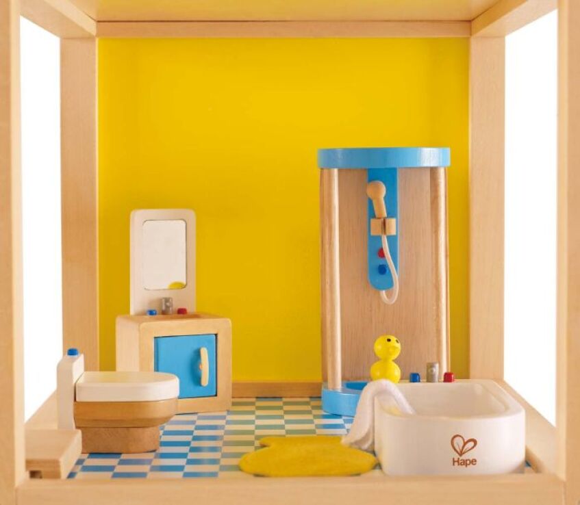 Hape Happy Family Ξύλινο Λουτρό (E3451A) (1)