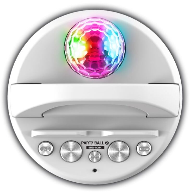 iDance Σετ Karaoke Party Ball White (BB10K2(WH)) (2)