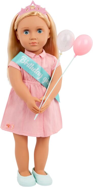 Our Generation Κούκλα Brenna With Pink Dress Birthday Girl (BD31577Z) (0)