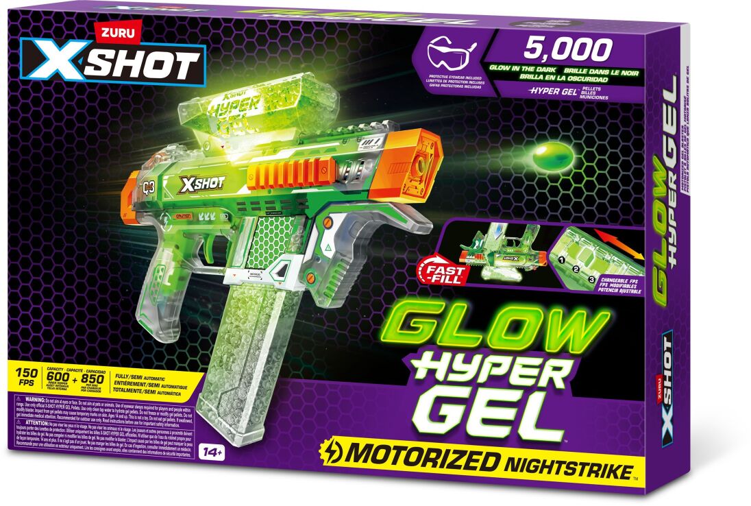 Zuru X-Shot Hyper Gel Glow In The Dark Series 1 (36782) (1)