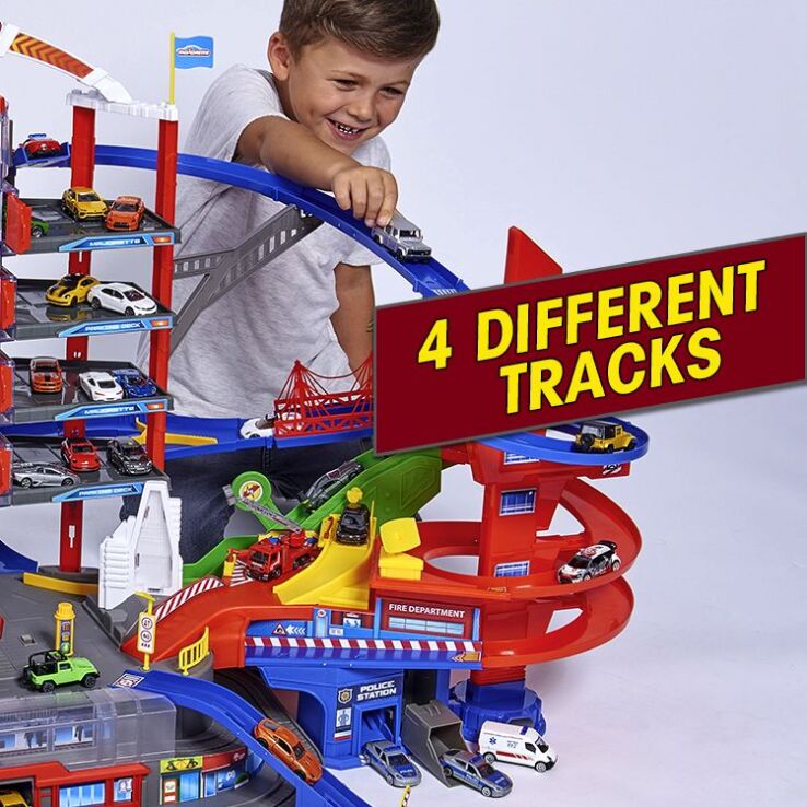 Dickie Majorette Γκαράζ City 7 Levels & Οχήματα (212059989) (4)