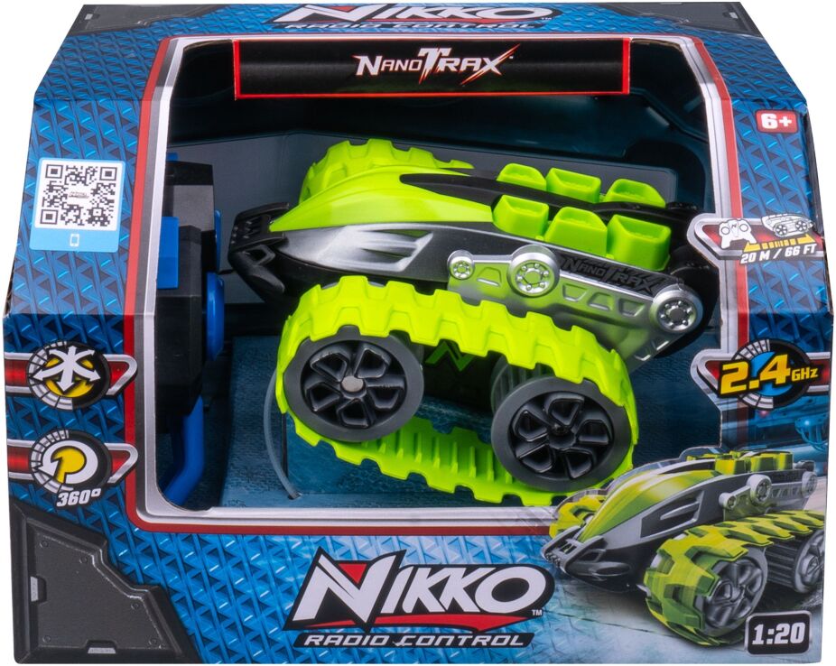 Nikko Τηλεκατευθυνόμενο 360° Nanotrax Green 2.4GHZ 1:20 (10181) (1)