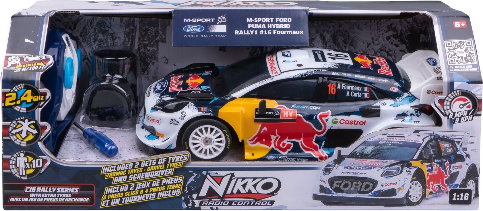 Nikko Τηλεκατευθυνόμενο Ford Puma Hybrid Rally 1 M-Sport 1:16 (10661) (1)