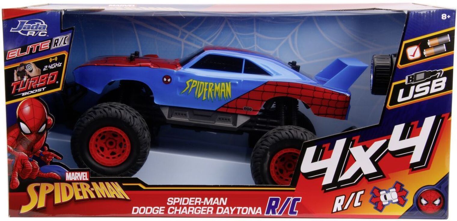 Jada Τηλεκατευθυνόμενο Spiderman 1969 Dodge Charger Daytona 45cm 1:12 (253229000) (1)