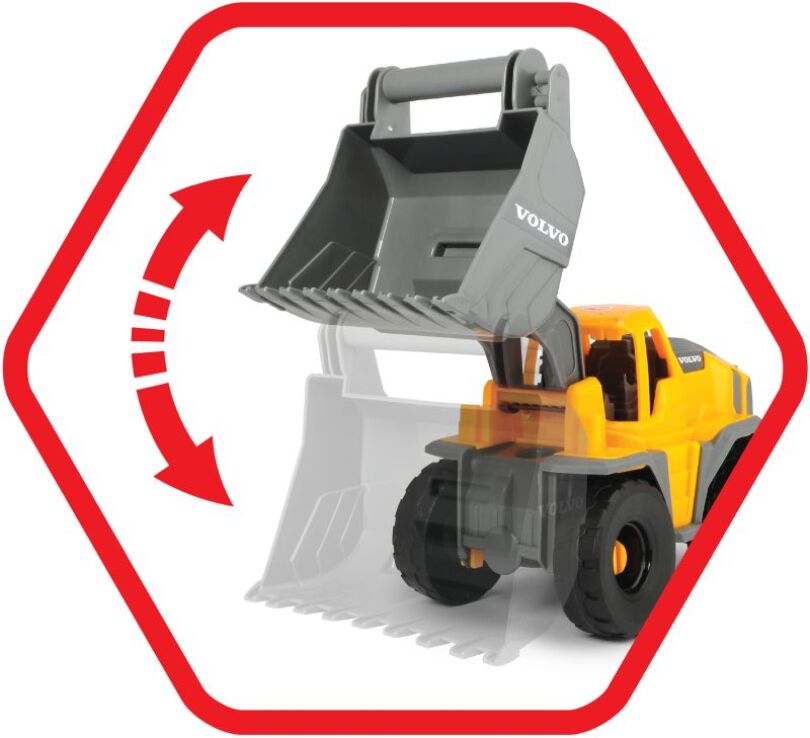 Dickie F/W Σετ Όχημα Mack/Volvo Heavy Loader Truck+2 Αυτοκίνητα 70cm (203729012) (3)