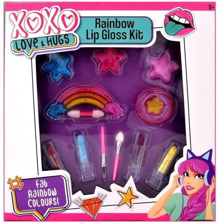 Sambro XOXO Love And Hugs Lip Gloss Rainbow Set (XOXO3-2157) (0)