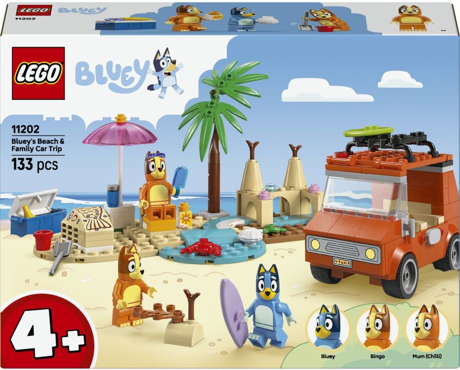 LEGO® Bluey's Beach & Family Car Trip (11202) (0)
