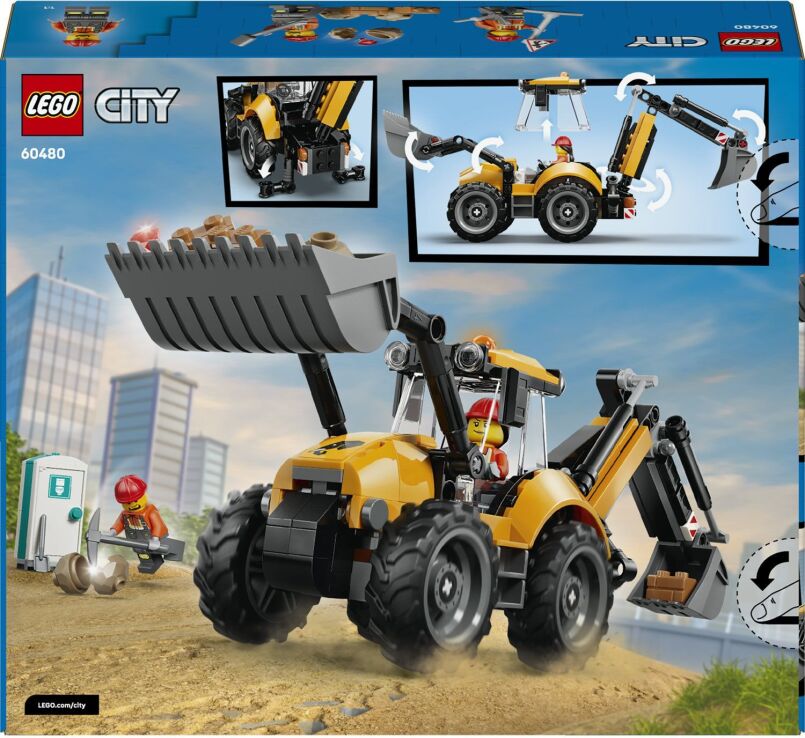 LEGO® City Yellow Backhoe Loader (60480) (8)
