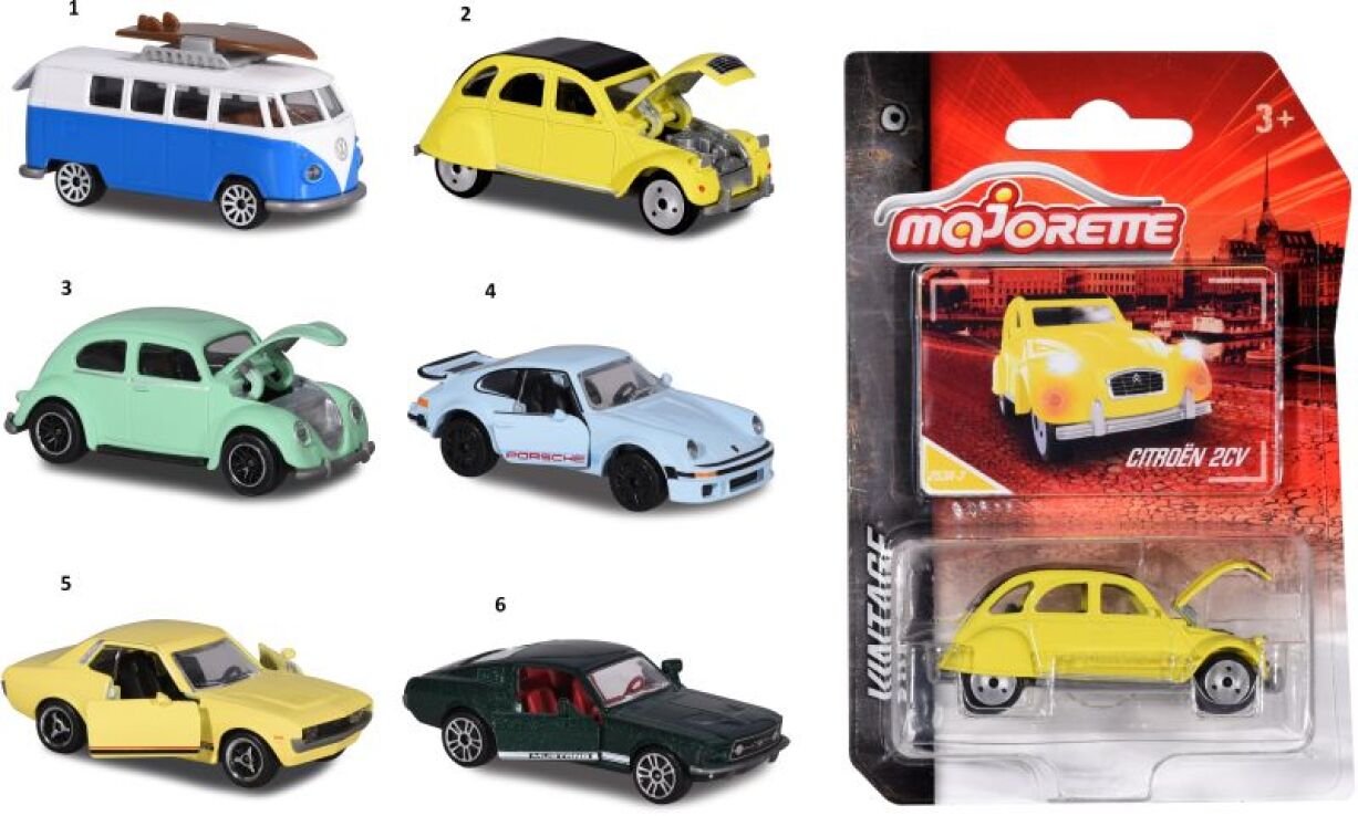 Majorette D/C Όχημα Vintage Collectors 7.5cm - 6 Σχέδια (212052010) (1)