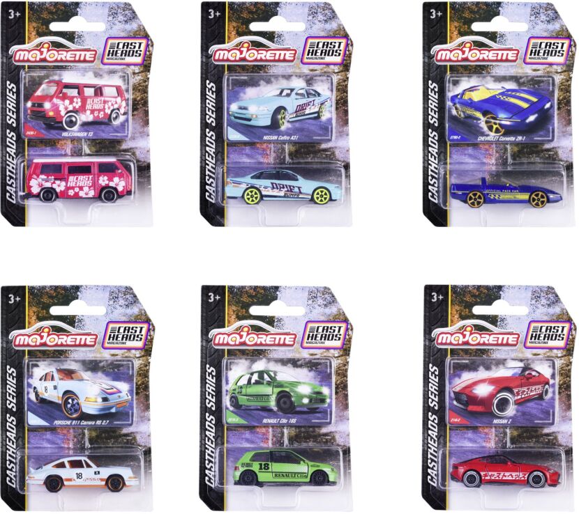 Majorette D/C Οχήματα Castheads 7.5cm-6 Σχέδια (212054210) (2)