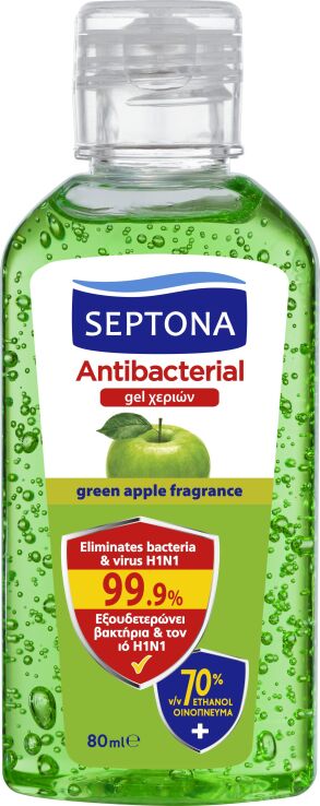 Septona Αντισηπτικό Τζελ 80ml Πράσινο Μήλο (2102030080001) (0)