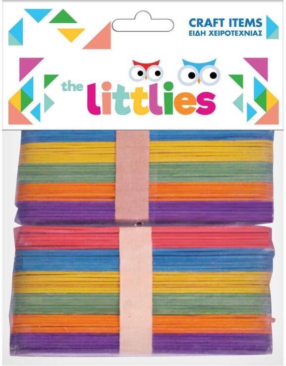 The Littlies Ξυλάκια Χρωματιστά 1500mm 80Τμχ (0646517) (0)