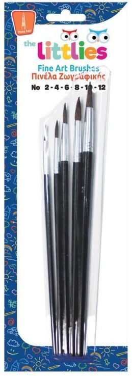 The Littlies Πινέλα Pony Hair Στρογγυλά 2-6-8-10-12 (0646755) (0)