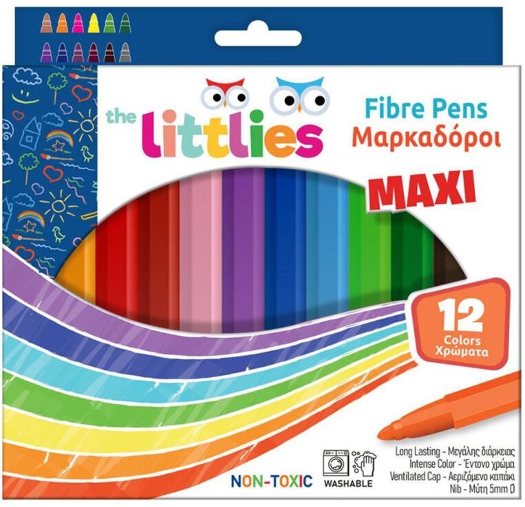 The Littlies Μαρκαδόροι Χοντροί 12Τμχ (000646034) (0)