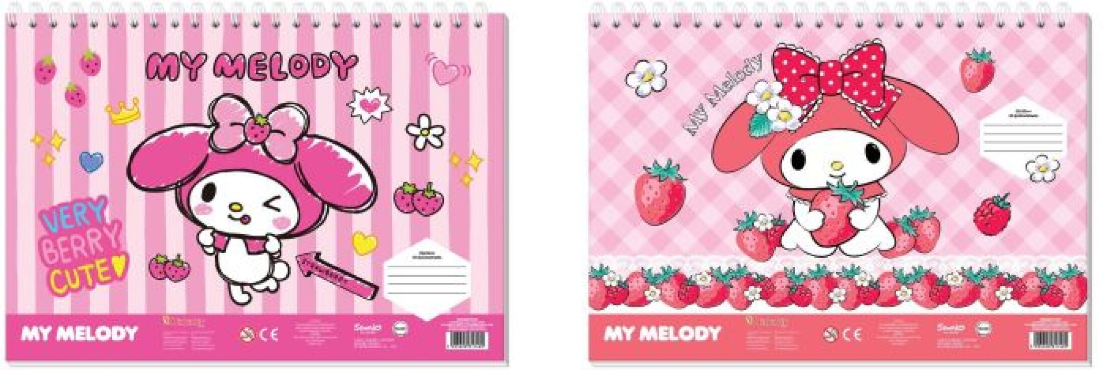 My Melody Μπλοκ Ζωγραφικής 23x33 40 Φύλλων Με Αυτοκόλλητα Στένσιλ-2 Σχέδια (000490299) (0)