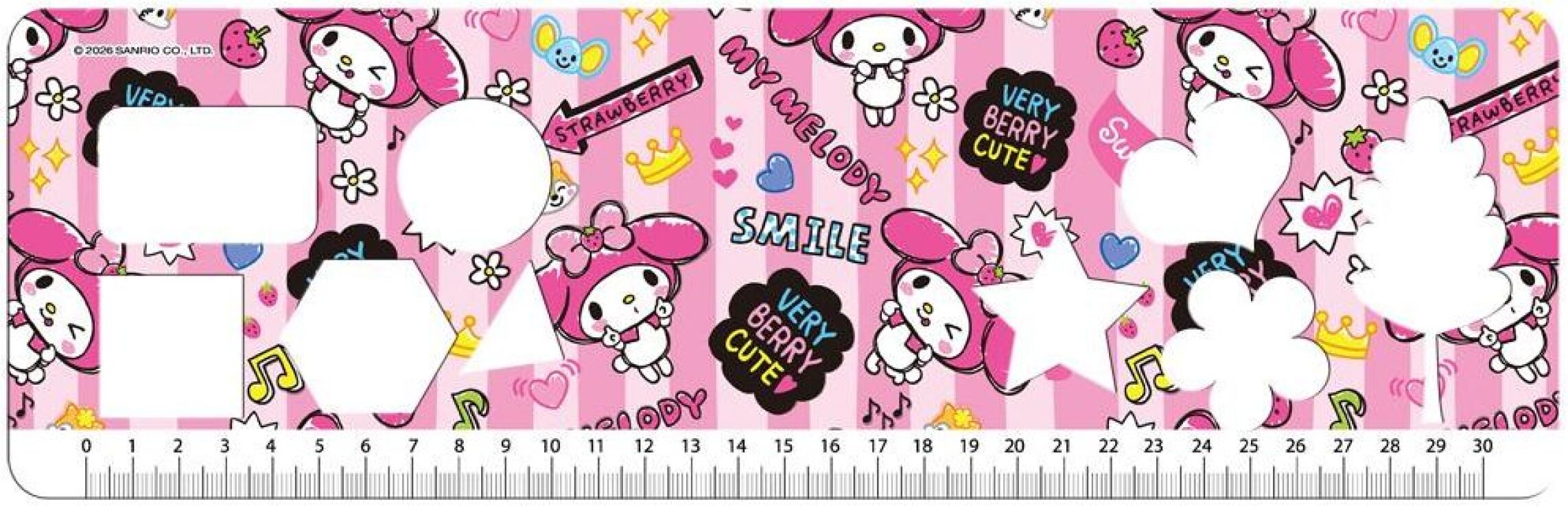 My Melody Μπλοκ Ζωγραφικής 23x33 40 Φύλλων Με Αυτοκόλλητα Στένσιλ-2 Σχέδια (000490299) (1)