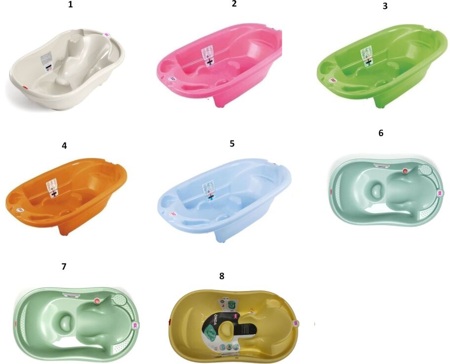 Ok Baby Onda Μπανιέρα-8 Χρώματα (ΜΜΙ0003/4ΟΚ-790) (1)