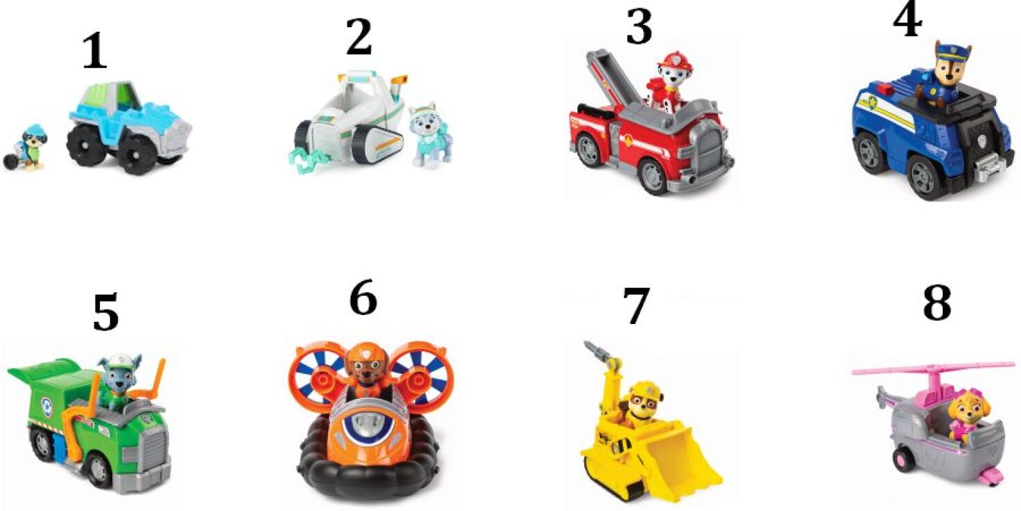 Λαμπάδα Paw Patrol Βασικά Οχήματα -8 Σχέδια (6052310) (1)