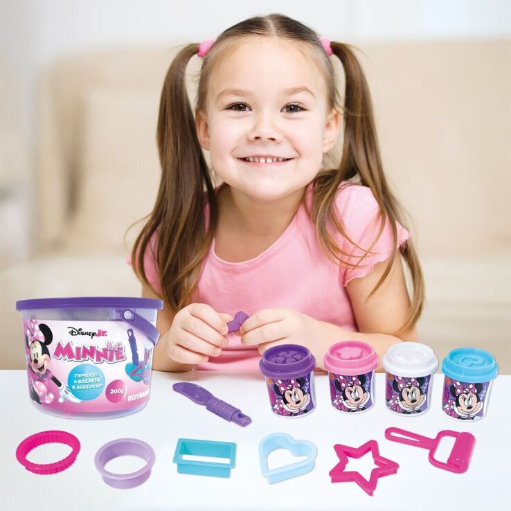 Minnie Κουβαδάκι Με 4 Βαζάκια Πλαστελίνης & Εργαλεία (1045-03633) (2)