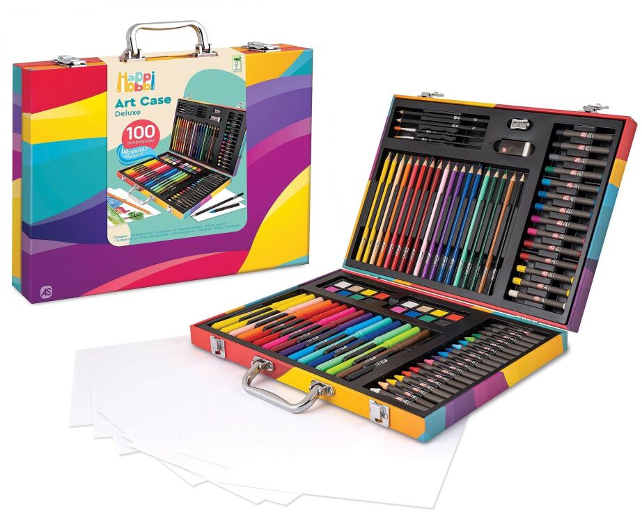 Μαθαίνω & Δημιουργώ Εργαστήριο Ζωγραφικής Deluxe 100 Αξεσουαρ (1038-82057) (1)