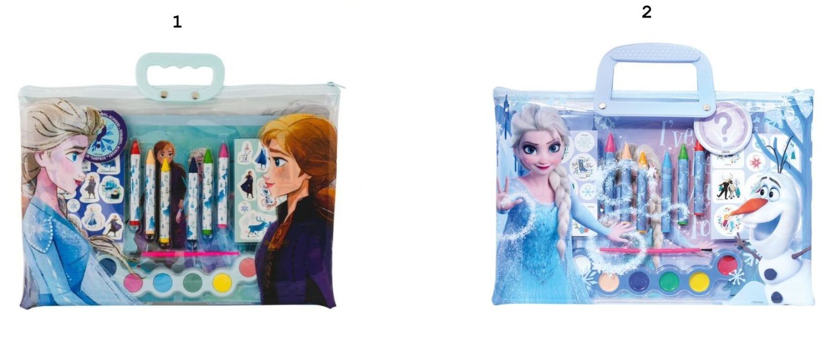Frozen Διάφανη Τσάντα Σετ Ζωγραφικής-2 Σχέδια (1023-68006) (1)