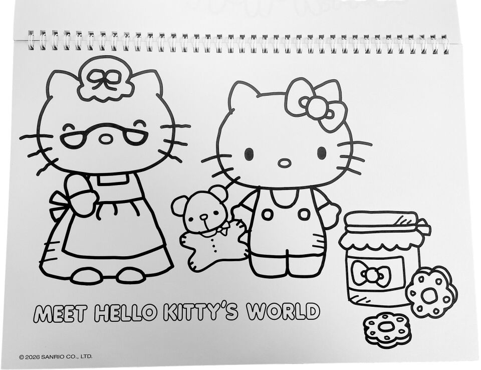 Hello Kitty Μπλοκ Ζωγραφικής Α4+Stickers (335-76416) (3)