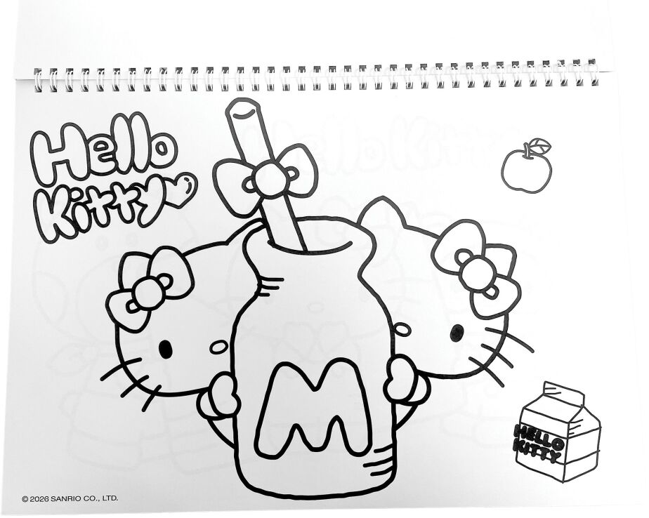 Hello Kitty Μπλοκ Ζωγραφικής Α4+Stickers (335-76416) (4)