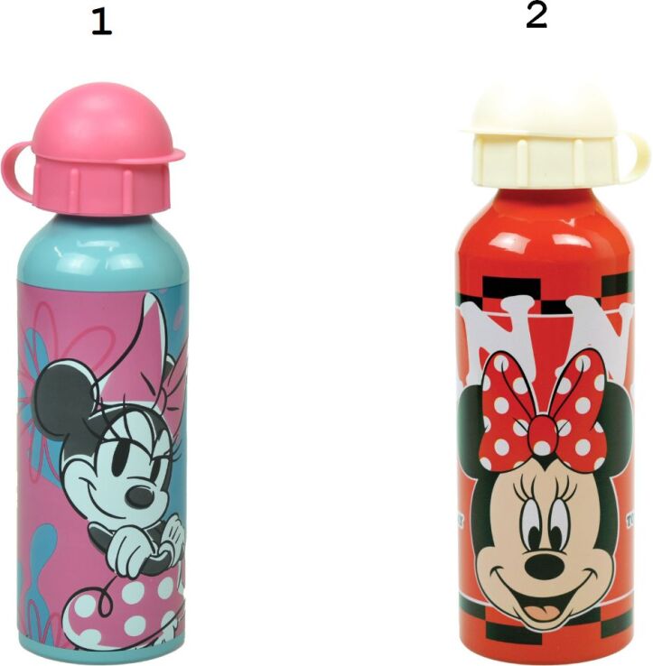 GIM Παγούρι Αλουμινίου Minnie 520ml-2 Σχέδια (553-05232) (1)