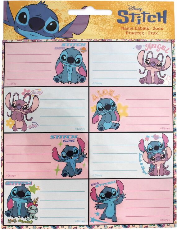 GIM Ετικέτα 2Τμχ Stitch (771-30146) (0)