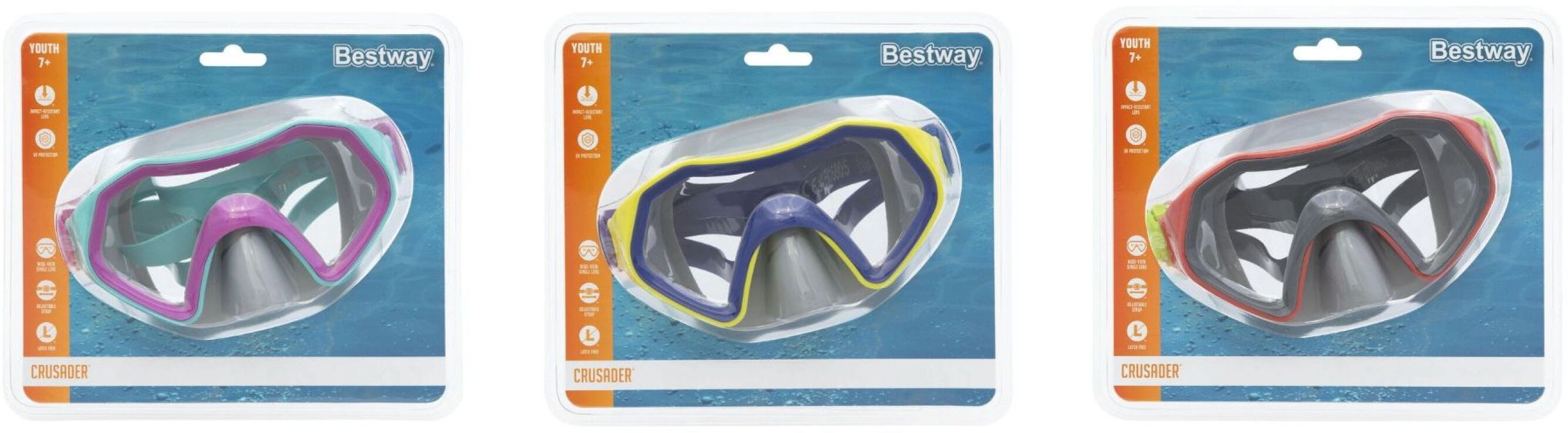 Bestway Μάσκα Κολύμβησης Sparkling-3 Χρώματα (22049) (2)