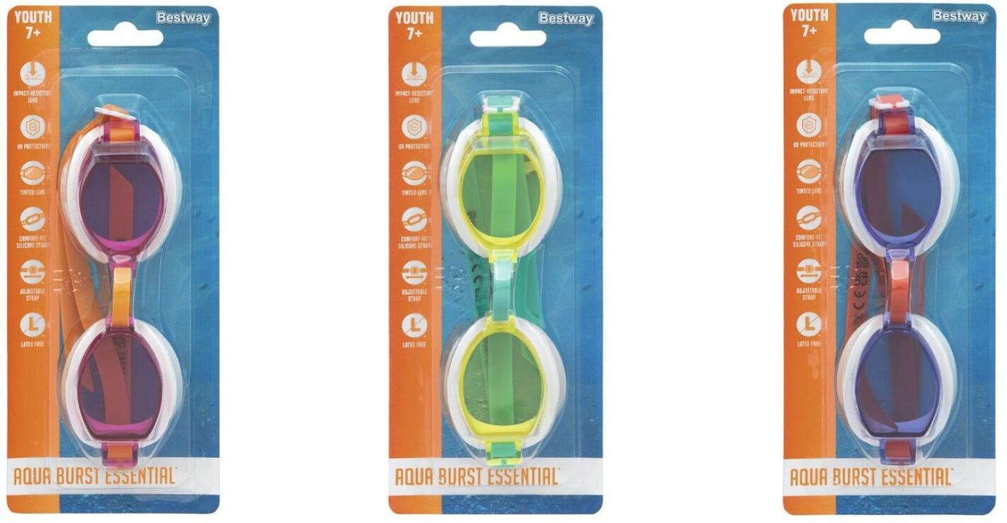 Bestway Γυαλιά Κολύμβησης-Ocean Wave-3 Σχέδια (21048) (2)