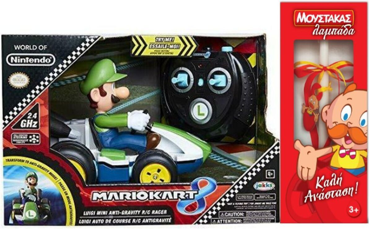 Λαμπάδα JP Τηλεκατευθυνόμενο Mini RC Racer Nintendo Luigikart  (08988-PKC1-4L) (0)