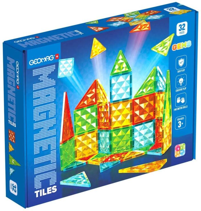 Geomag Magnetic Tiles Gems 32pcs. (PF.224.101.00) (0)