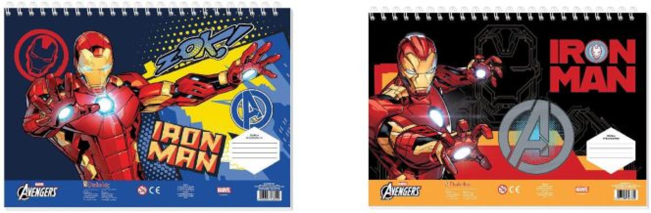 Iron Man Μπλοκ Ζωγραφικής 23x33 40 Φύλλων Με Αυτοκόλλητα Στένσιλ-2 Σχέδια-1 Τμχ (000506304) (0)