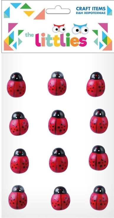 The Littlies Πασχαλίτσες Ξύλινες 18mm 12Τμχ (000646607) (0)