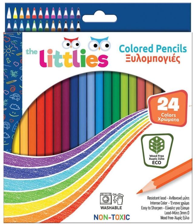 The Littlies Ξυλομπογιές Wood Free 24Τμχ (000646757) (0)