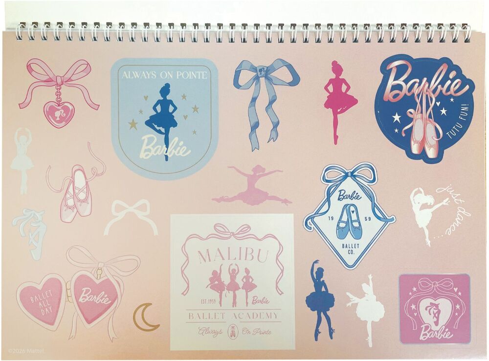 Barbie Μπλοκ Ζωγραφικής Α4 - 40 Φύλλα + Stickers (349-93416) (1)