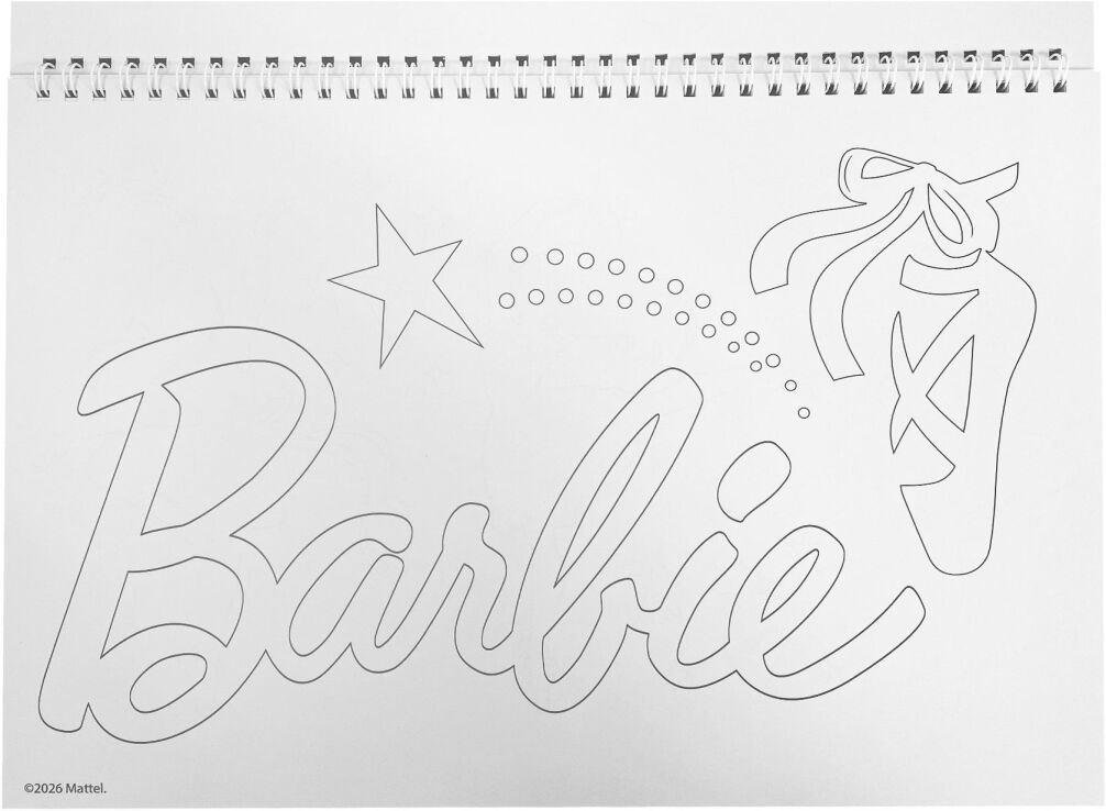 Barbie Μπλοκ Ζωγραφικής Α4 - 40 Φύλλα + Stickers (349-93416) (3)