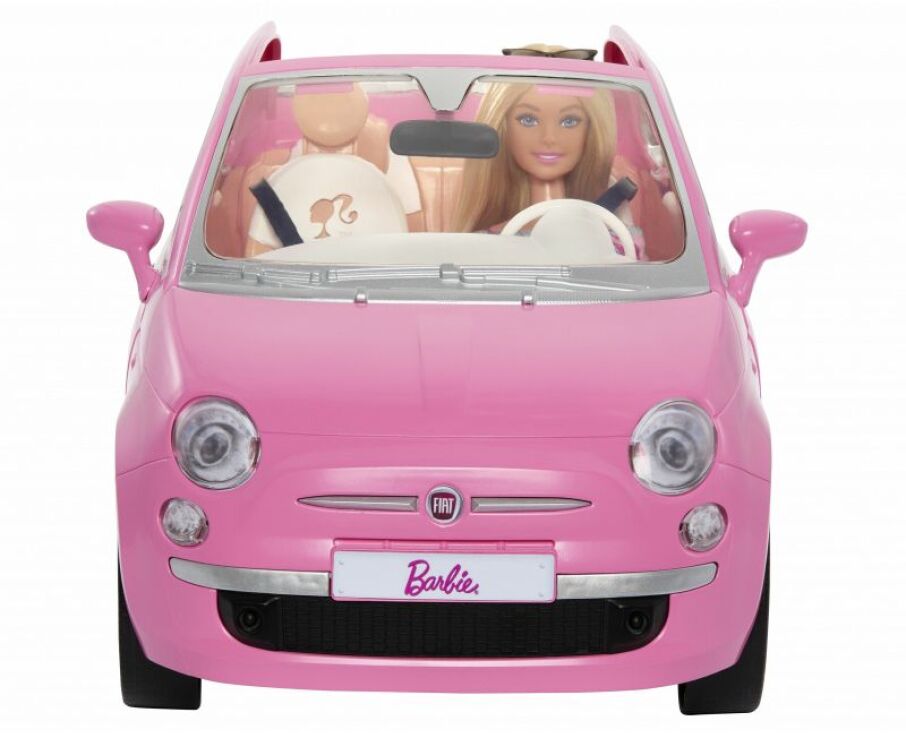 Barbie Fiat 500cc & Κούκλα (HRG59) (4)