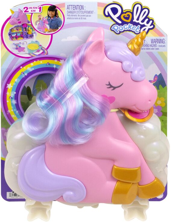 Polly Pocket Polly Μίνι-Σαλόνι Ομορφιάς Μονόκερος (HKV51) (1)