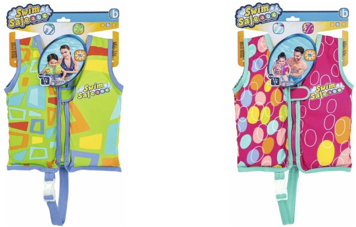 Bestway Γιλέκο Κολύμβησης Swim Safe S/M-2 Σχέδια (32176) (2)