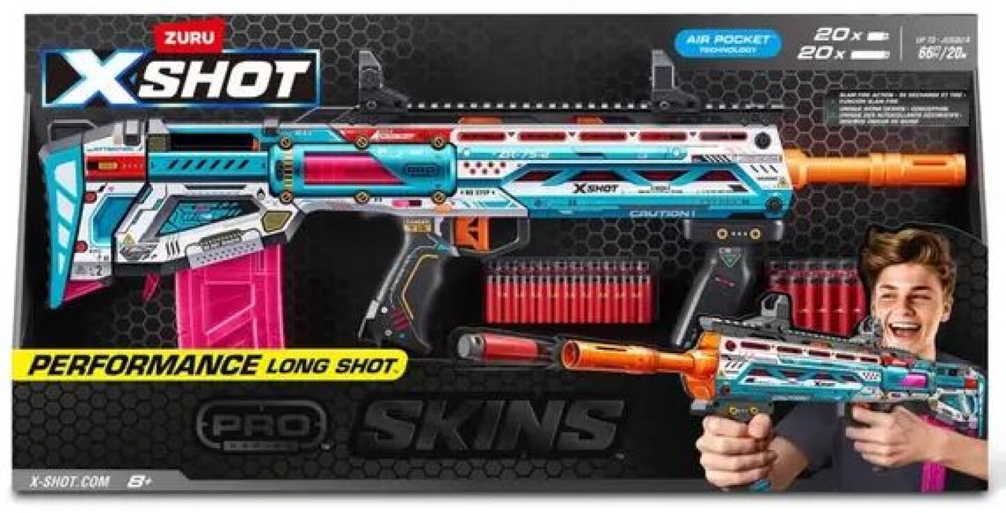 Zuru X-Shot Skins Pro Series 1 Longshot 40 Darts (36600) (1)