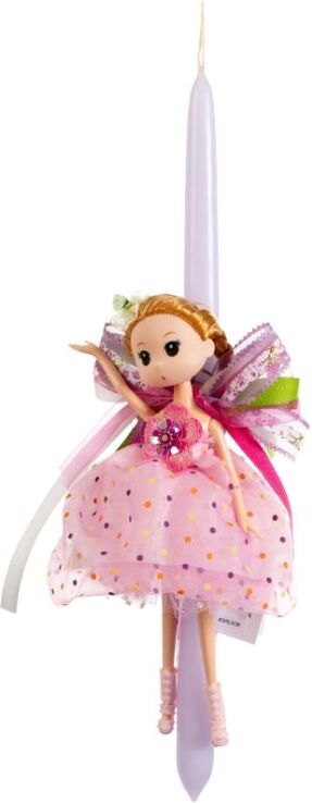 Χειροποίητη Πασχαλινή Λαμπάδα Κουκλίτσα Μπρελόκ (293916) (0)