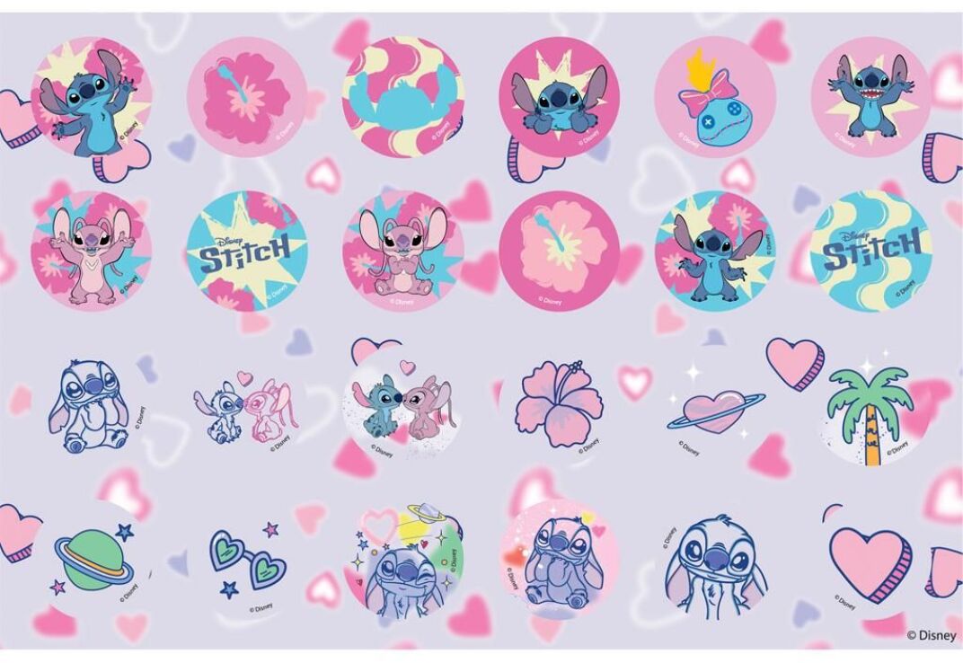 Lilo & Stitch Μπλοκ Ζωγραφικής 23X33 40 Φύλλων Με Αυτοκόλλητα Στένσιλ-2 Σχέδια-1Τμχ (000565857) (2)