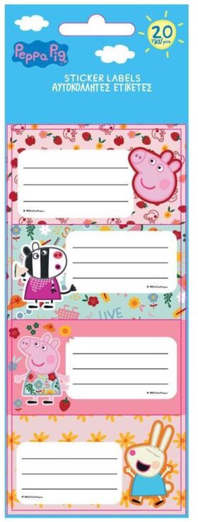 Peppa Pig Ετικέτες Αυτοκόλλητες 20Τμχ (000482821) (0)