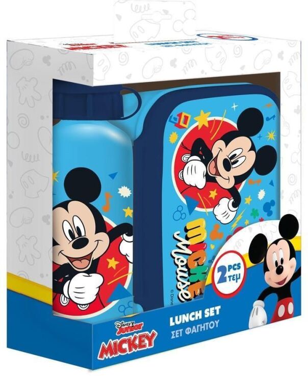 Mickey Φαγητοδοχείο-Παγούρι Αλουμινίου Σετ-2 Σχέδια (000564930) (2)