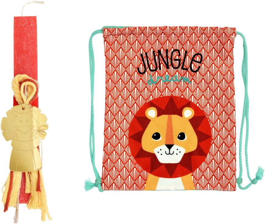 Λαμπάδα Με Σακίδιο Πλάτης Λιοντάρι (ΠΛ038) (0)