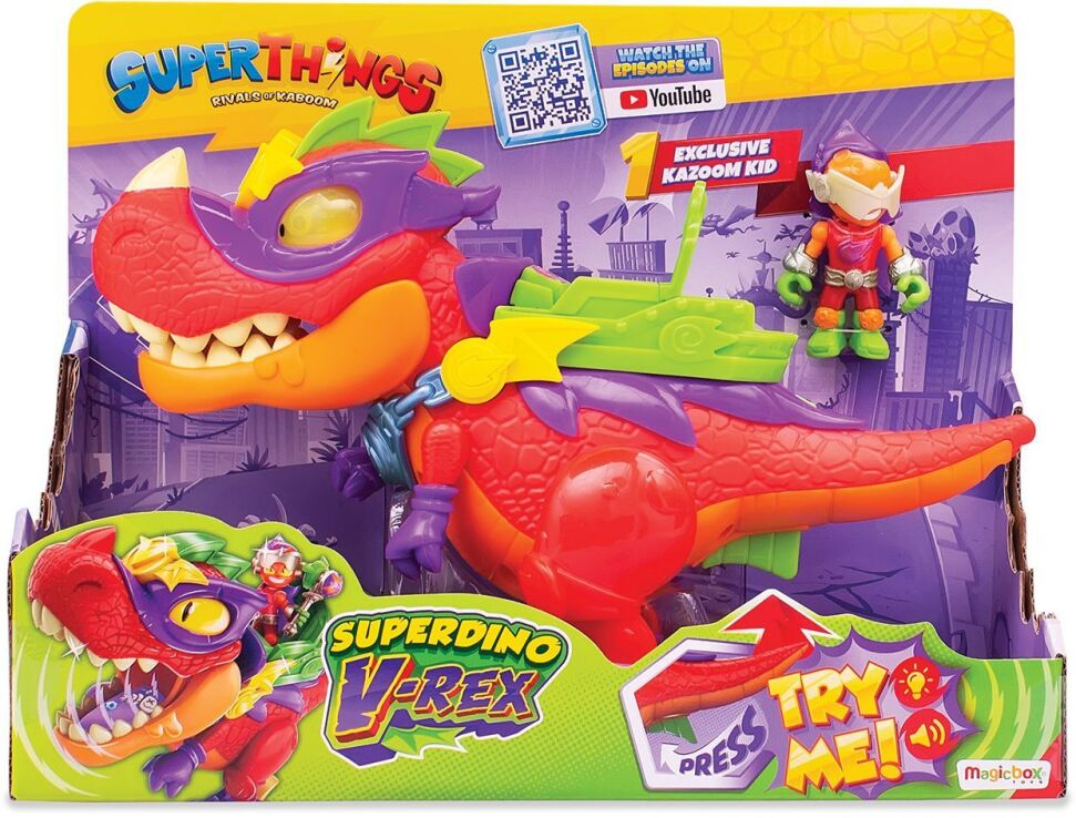 Superzings Δεινόσαυρος Με Φιγούρες Superdino V-Rex (1013-62117) (1)