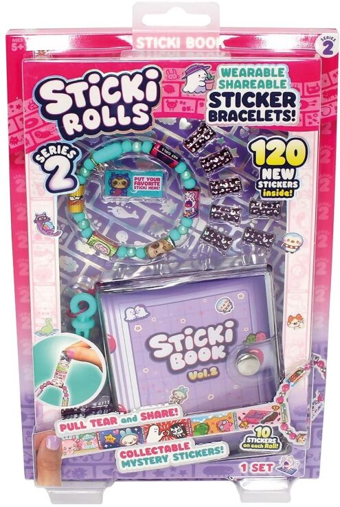Sticki Rolls Βραχιόλι Με Αυτοκόλλητα & Άλμπουμ-2 Σχέδια (1863-20001) (0)